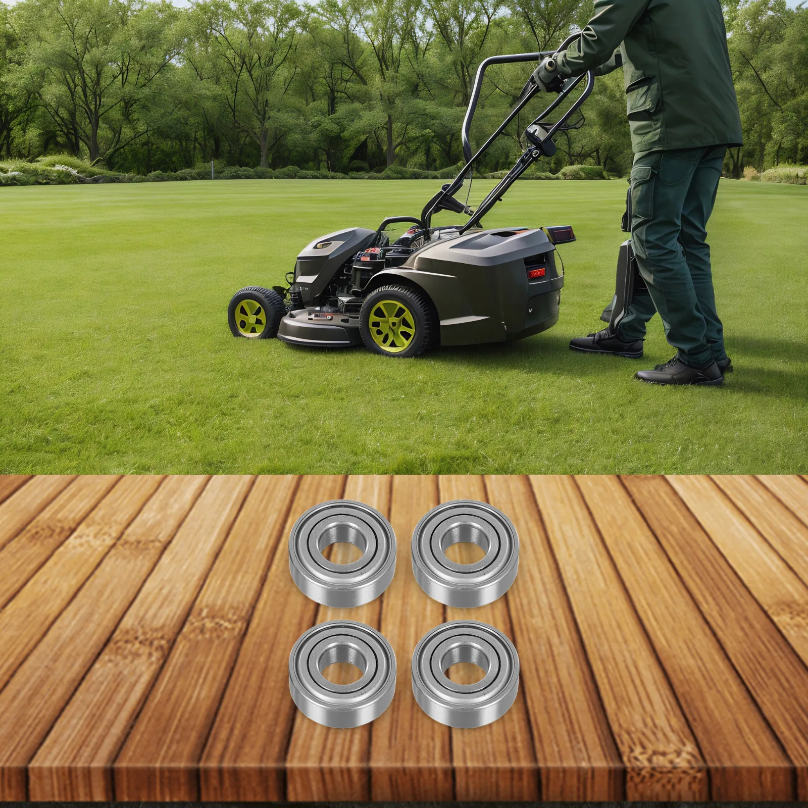 Z9504RST Lawn Mower Spindle Bearings for JD9239 JD9266 JD9296 JD7677R 4 Pieces for Enhanced Performance and Longevity