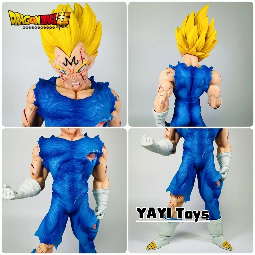20cm Dragon Ball อะนิเมะ Vegeta GK ตัวเลขการกระทํา Battle Damage PVC Collection เครื่องประดับเดสก์ท็อปตกแต่ง