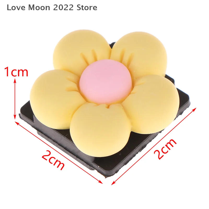 3d bonito flor câmera sapata capa de silicone macio universal flash protetor sapato frio flash boné protetor para a7c2/a6400