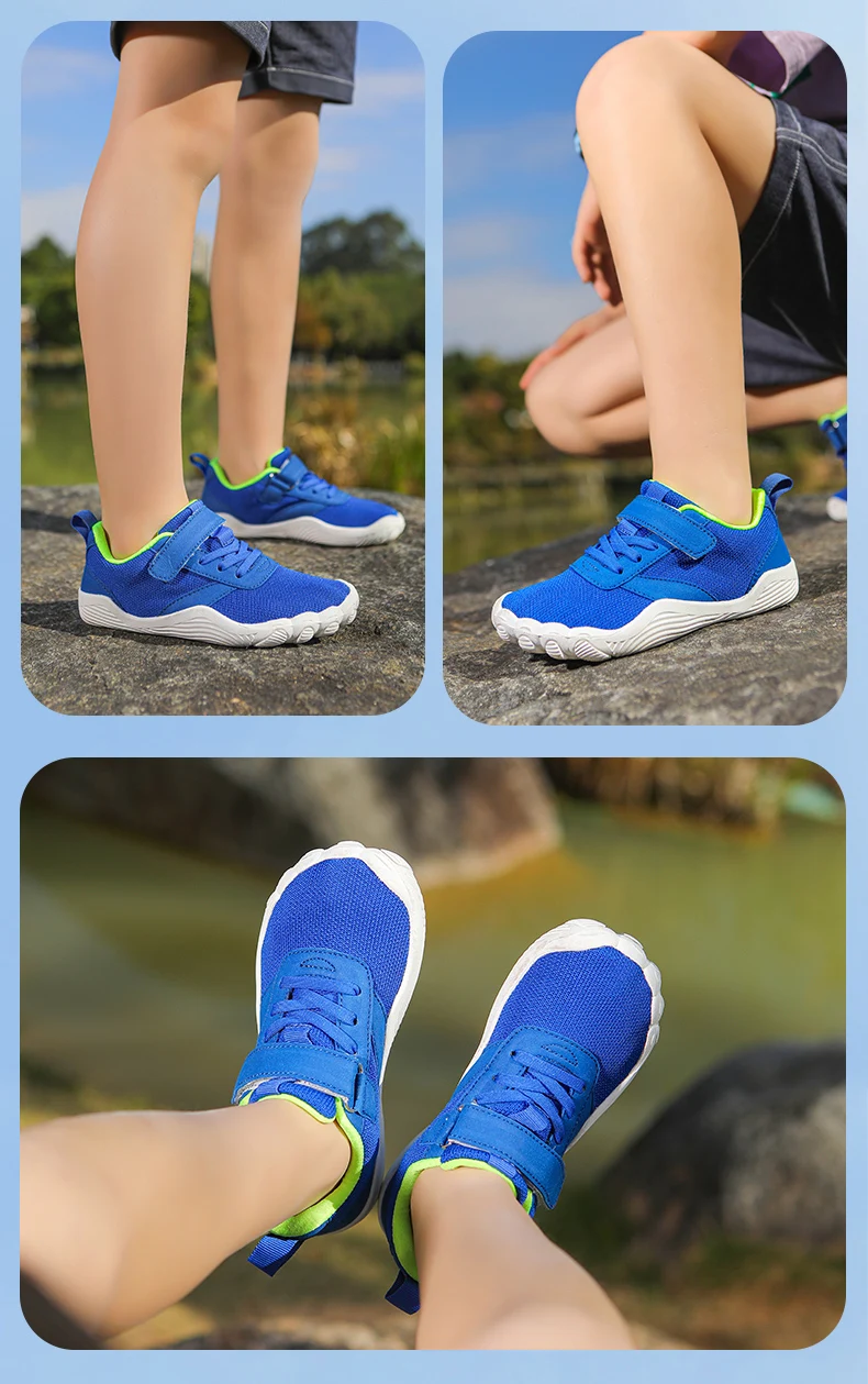 Kinder Barfußschuhe Jungen Mädchen Sneaker Aqua-Schuhe Natürliche Spreizschuhe Breite Zehenpartie Schnelltrocknende Wasserschuhe Strand- und Schwimmschuhe – Detail 10