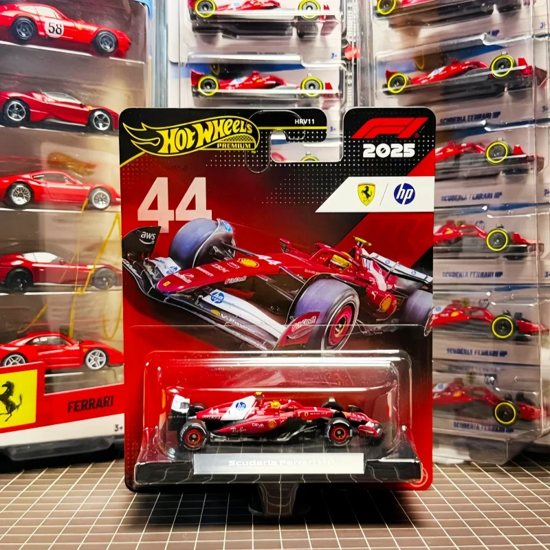 Genuine Hot Wheels Premium Gold Label Hrv11 1/64 F1 Diecast Model Car Team Livery Formula Racing Collectible Vehicle Gift Toys