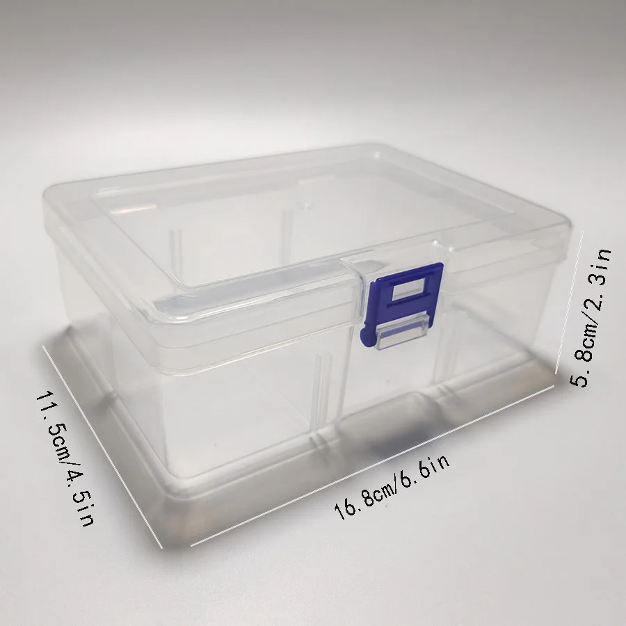 Plastic Transparent Storage Box Home Sundries Organizer Case Jewelry Beads Container Box Tools Accessories