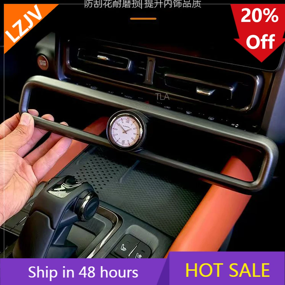 For Haval H9 II 2024 2025 2nd Gen Central Air Outlet With Watch Style Central Air Outlet Protection Frame Original Car Pattern