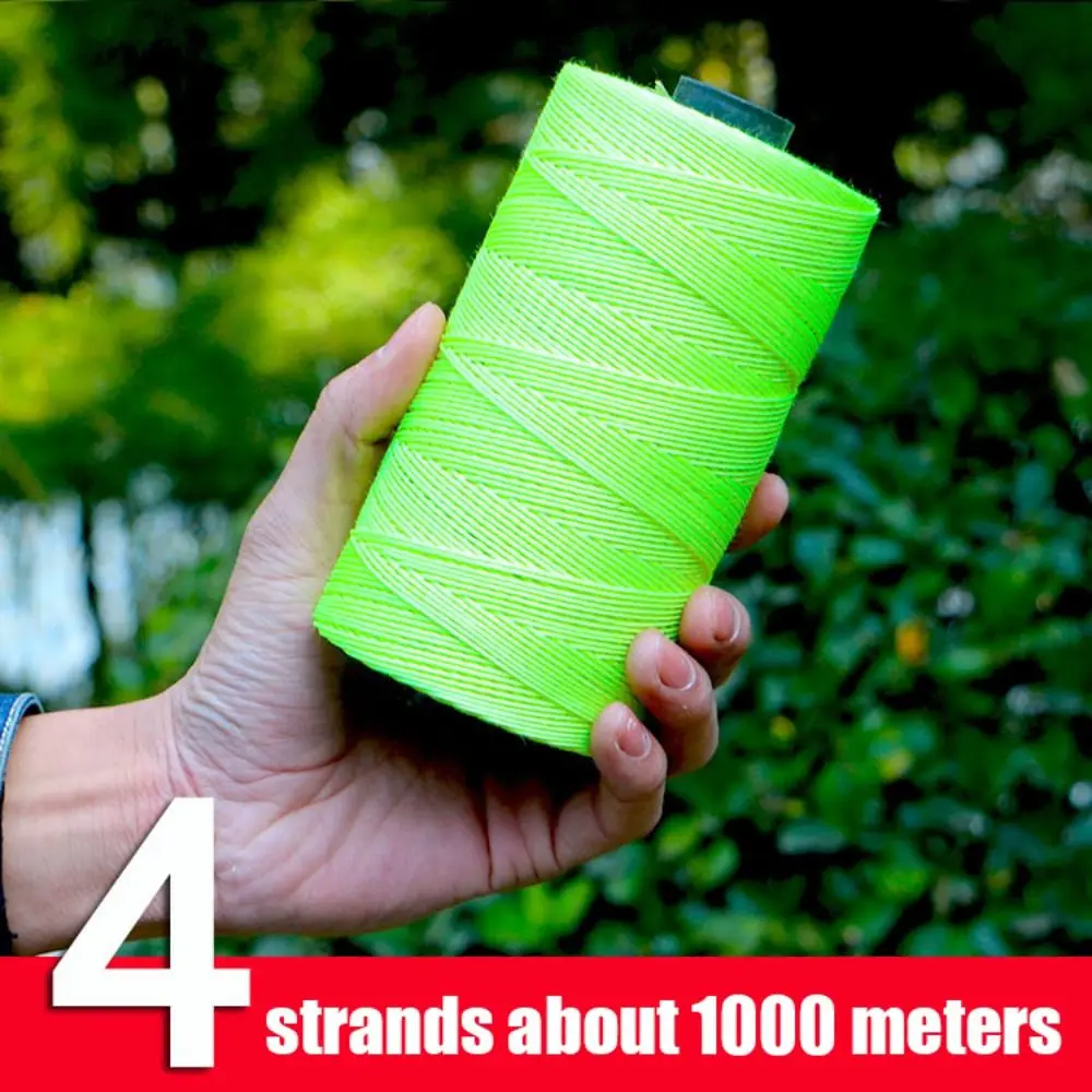 Piezas de cometa de carrete, línea de cometa tejida de nailon, línea de pesca de gran potencia DIY, duradera, 100/400/1000/1200m, línea de neumático