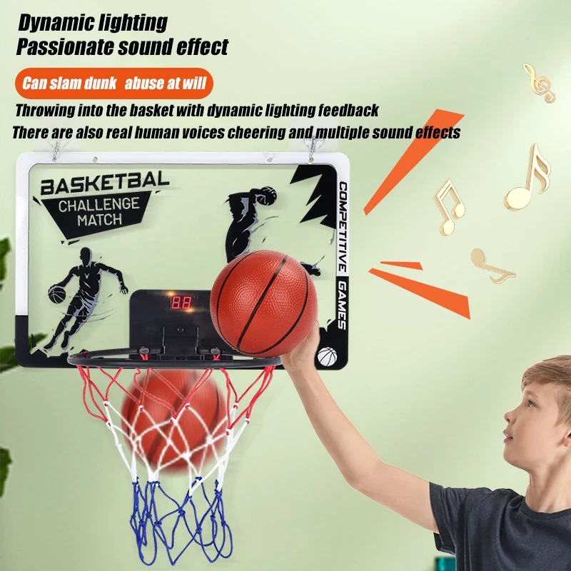 

Children's basketball rack wall mounted adult wall mounted shooting basket men's non perforated foldable basketball board indoor