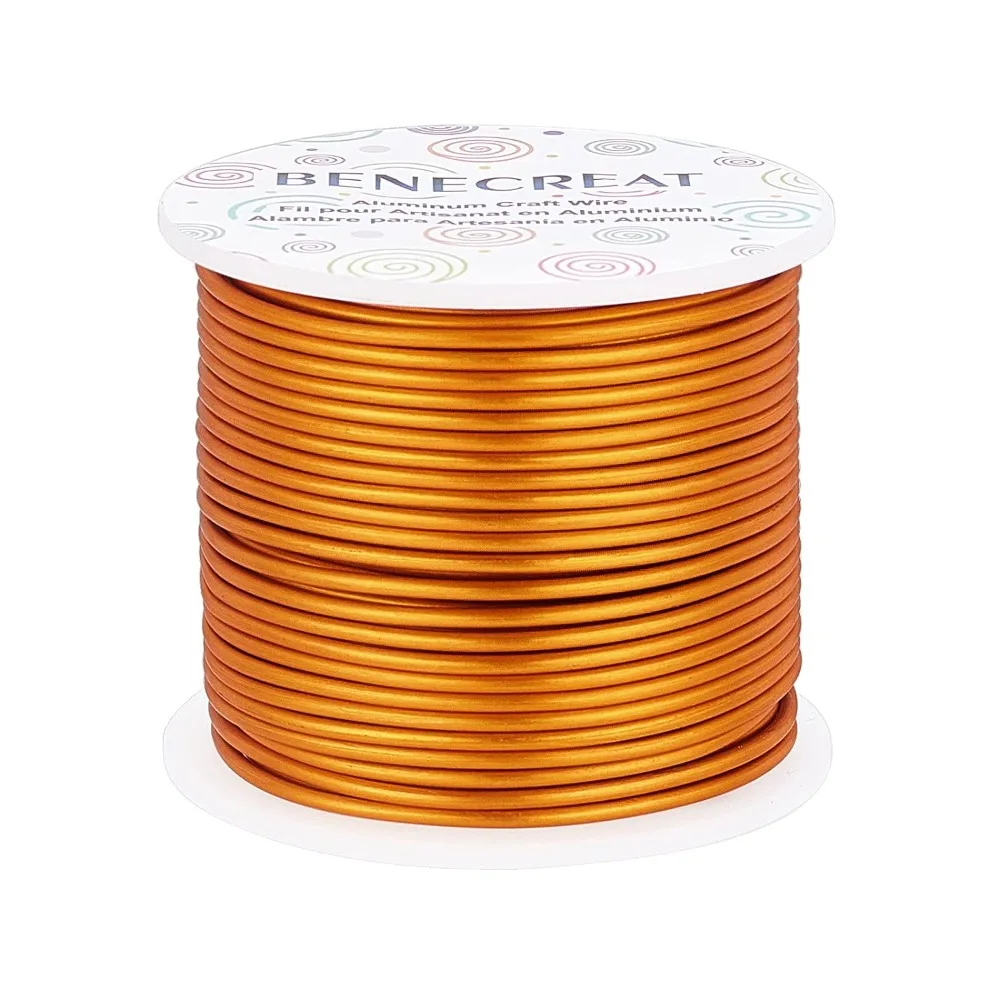 

12 Gauge Matte Jewelry Craft Wire 98 Feet Tarnish Resistant Aluminum Wire for Gardening Sculpting Model Skeleton Making Copper