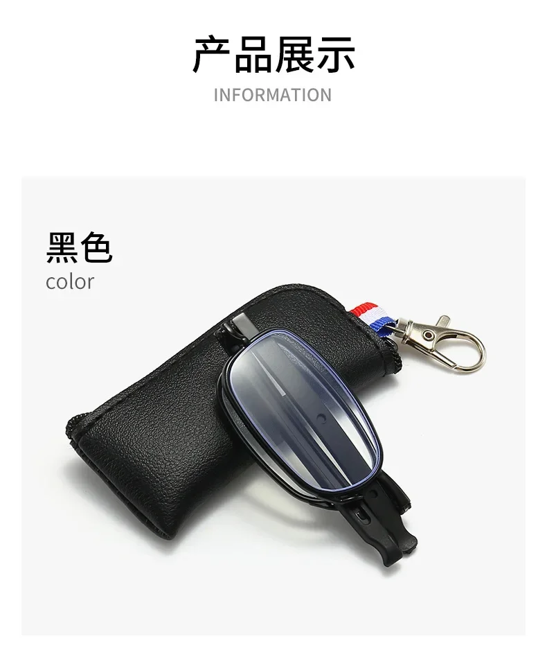1,5 2,0 2,5 Faltbare Teleskop Presbyopie Brille Tragbare Tasche Anti Blaues Licht Gläser Lesebrille Männer Neutral – Detail 9
