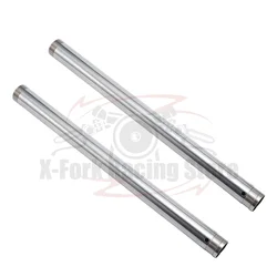 Front Fork Inner Tubes Pipes Stem Pair For HONDA CRM250 1991 1992 1993 45x604mm Brake Suspension Shock Absorber Bar Chorme Legs