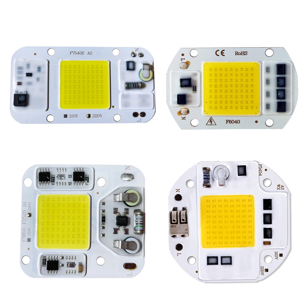 LED lighting accessories: 20W/30W/50W AC 220V COB module chip, outdoor spotlights, spotlight, DIY lighting source alternative