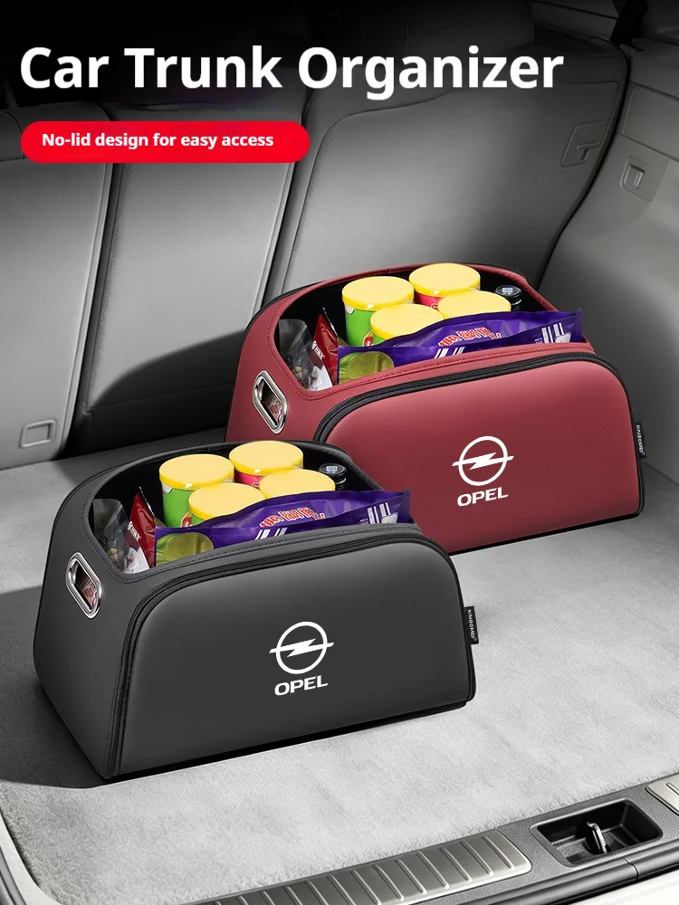 Car Trunk Organizer Box Storage Bag with Built-in Pocket For Opel Corsa Insignia Mokka Vectra Vivaro Grandland Zafira Astra