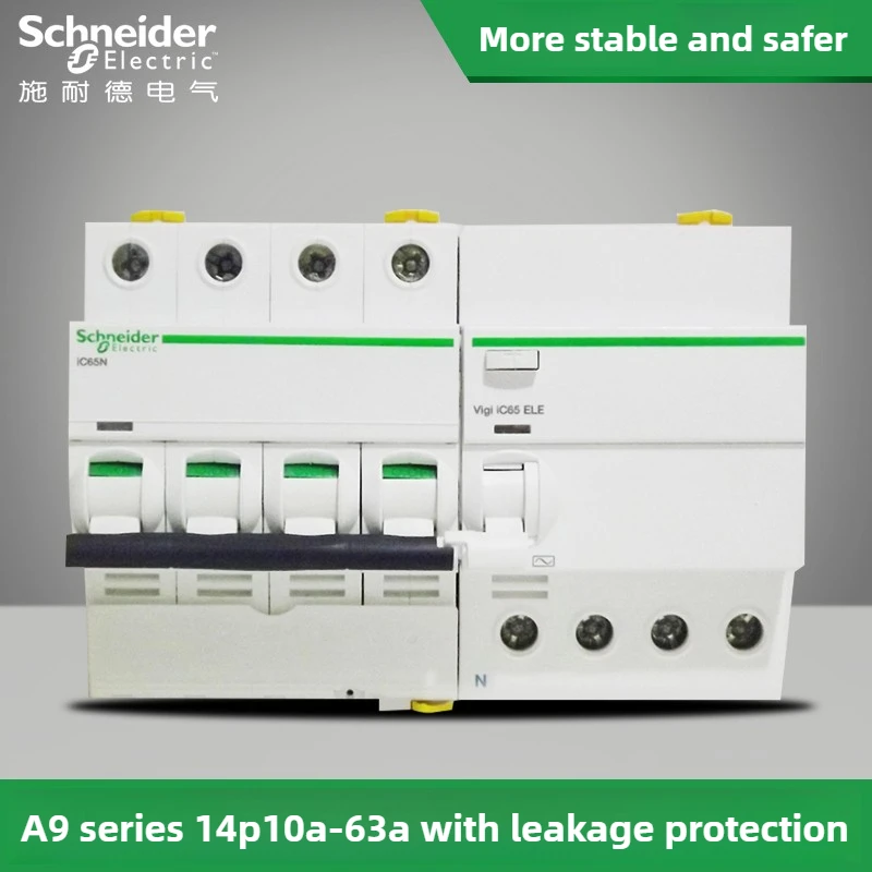 Schneider Electric A9 Air Circuit Breaker IC65N 1P 2P 3P 4P 6/80A Leakage Main Switch Ensuring Safe and Efficient Power Supply
