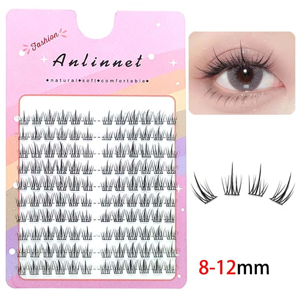 10 Rows New 5D Mink Individual Eyelashes Wipy Fluffy Natural and Thick Style Manga Lashes Cluster Lashes Women