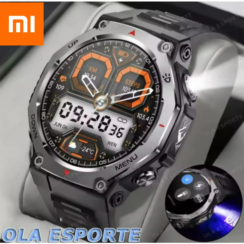 

Xiaomi 2026 НОВЫЕ GPS Смарт-часы для мужчин 10 АТМ IPX8 Водонепроницаемые умные часы Компас Высотомер Барометрический браслет AMOLED 1,43 дюйма