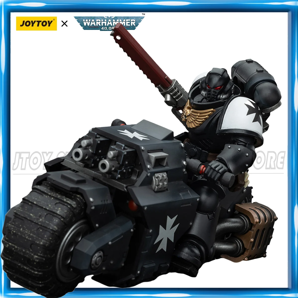 [Pre Sale]JOYTOY 1/18 Action Figure Warhammer 40K Space Marines Black Templars Outriders Brother Valtus Anime figures Toys Model