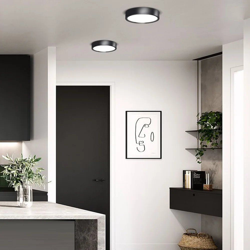 LED ultra-fino superfície montada Downlight, casa, proteção ocular do cliente, redondo, pequena loja luz