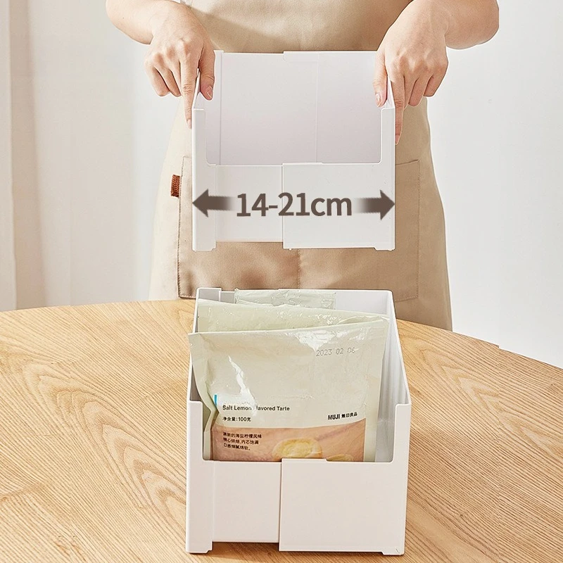 1pc New Extendable Cabinet Storage Box Pull-out Storage Basket For Food Clothes Household Products Practical Organizer Basket