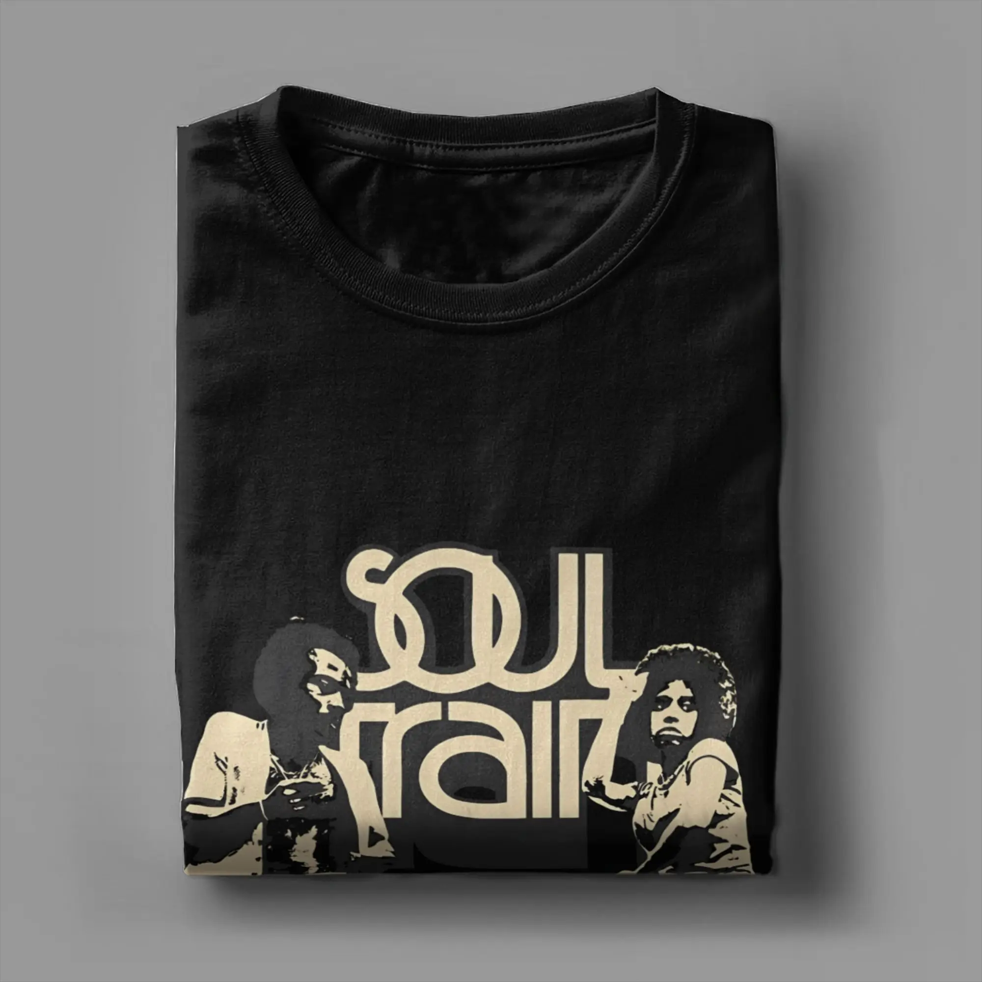Soul Train Poster Lustiges Grafik-T-Shirt aus 100 % Baumwolle Soul Train Tees Tops für Männer – Detail 3