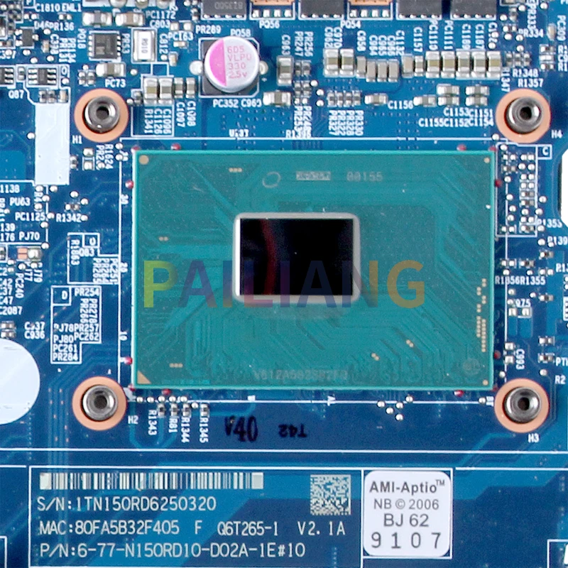 Raytheon Mechanic T57-D1U Z7M Notebook Mainboard 6-71-N15F0-D02A I7-6700HQ GTX960M 4G Laptop Motherboard Full Tested image 4