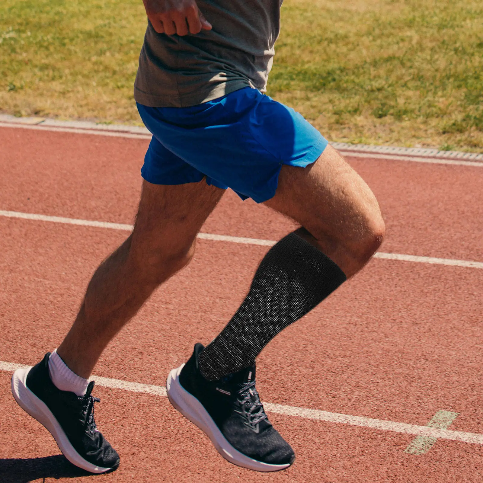 

10 пар высокоэластичных компрессионных носков из мягкого нейлона для защиты икр, для занятий спортом, снятия усталости ног, дышащие