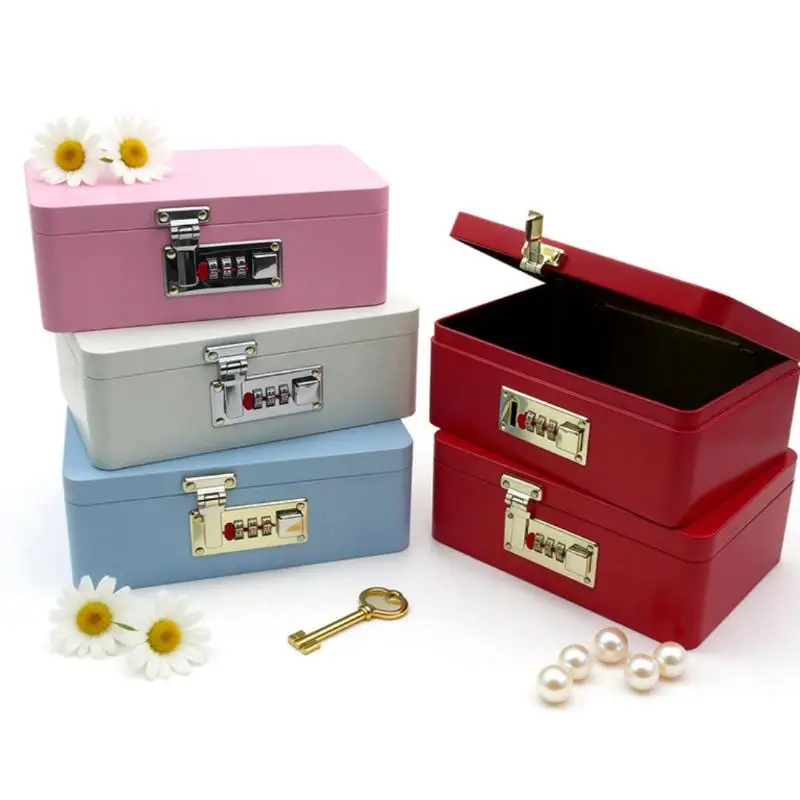 1 Stück Spardose mit Passwortschloss, 250g Metall-Aufbewahrungsbox für Bargeld, Privatsphäre, Kleinteile, Geschenk-Eisenbox