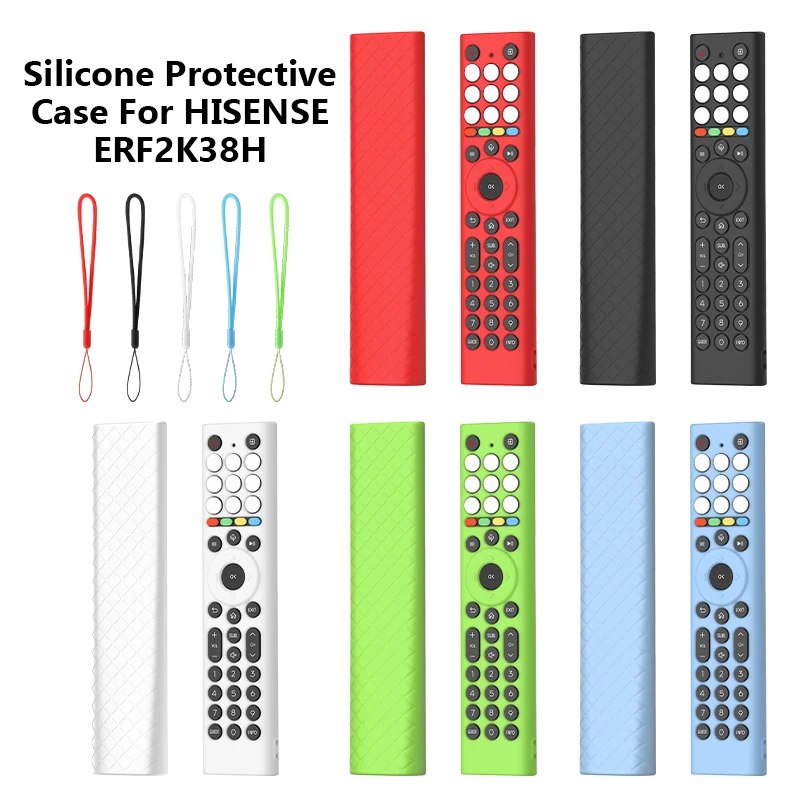 

Soft Silicone Case Housing for HISENSE ERF2K38H Remotes NonSlip Texture Shell Protective Covers