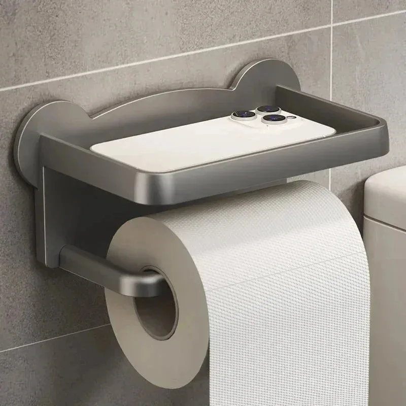 Aluminum Alloy Toilet Paper Holder Tissue Rack Bathroom Tissue Holder for Bathroom Storage Shelf Bathroom Accessories