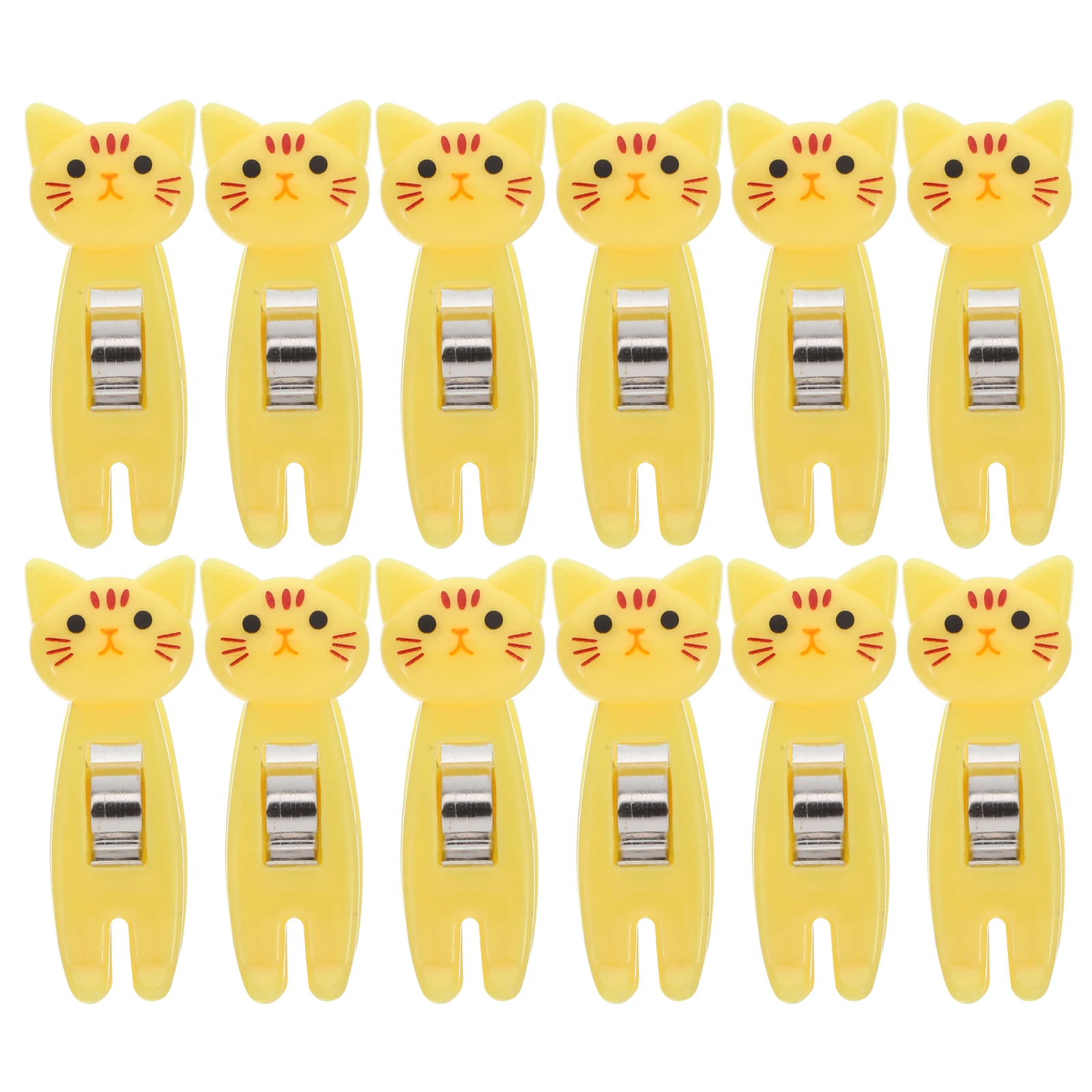 

Bill Folder Binder Paper Clips Chip Bag Cute Cilps for Food Colorful Cartoon Clamp