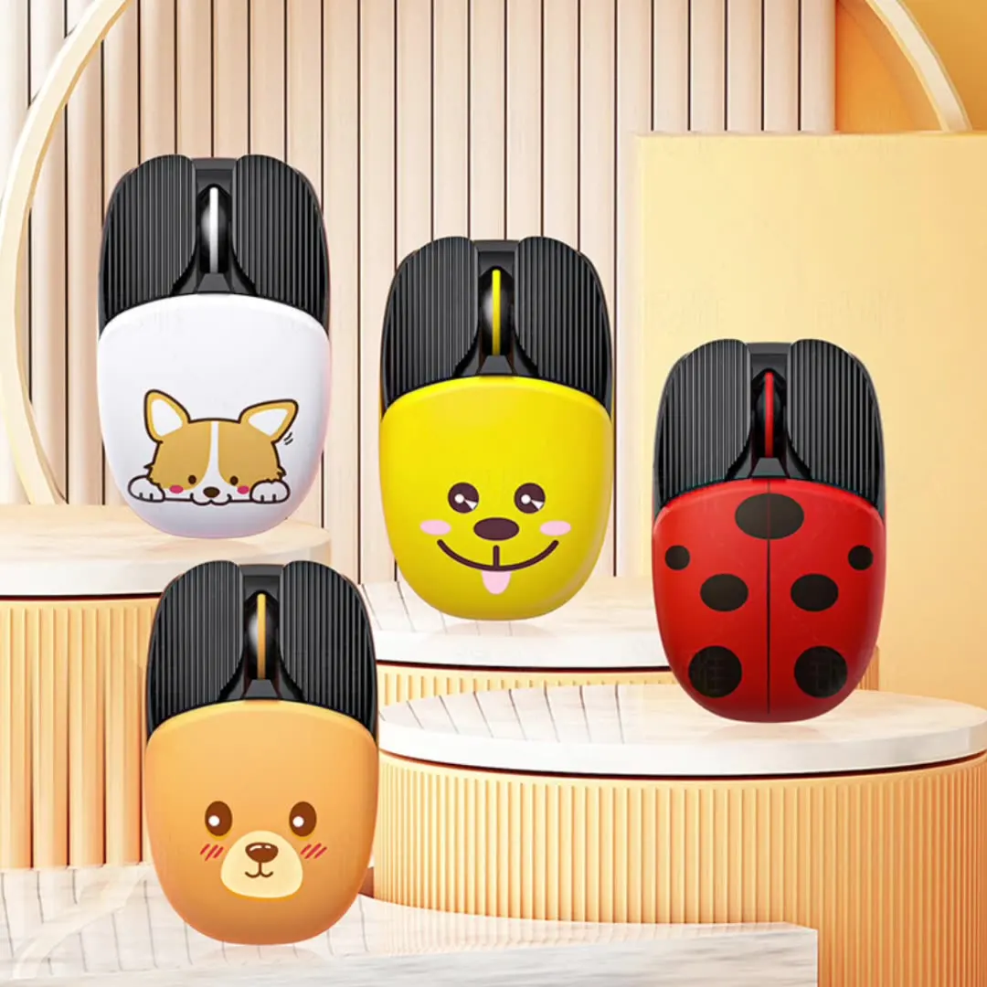 

UTHAI A10 Laptop Accessories Cartoon Charging Wireless Mouse Creative Office Games Mini Silent Bluetooth Mouse