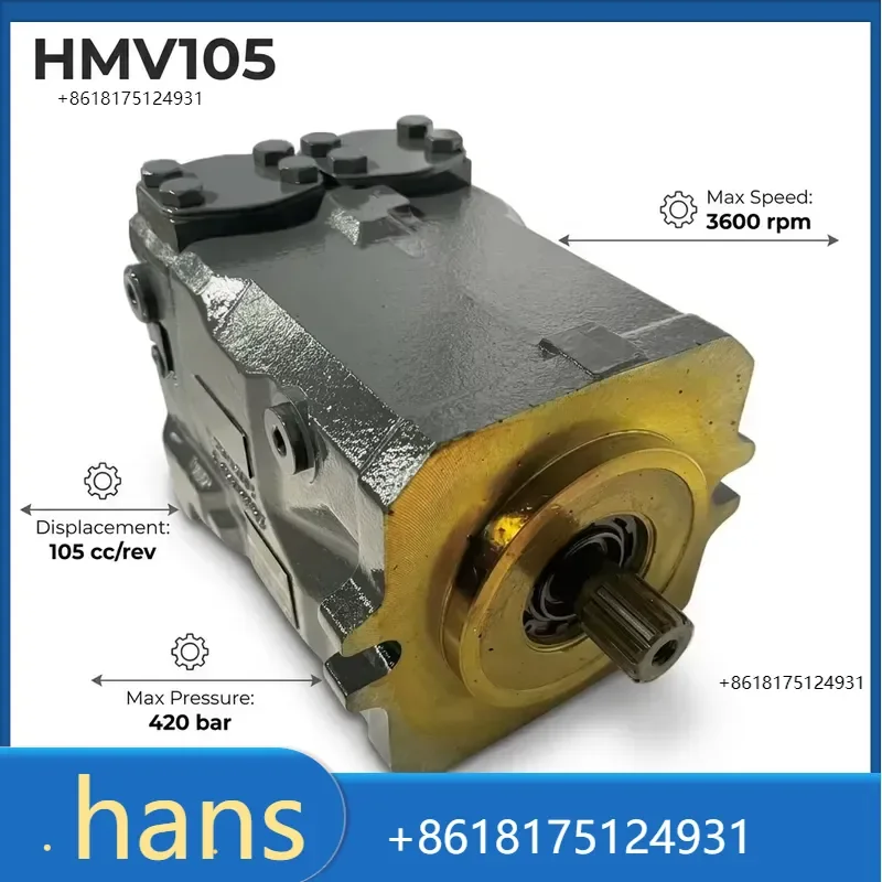 2026 Factory Direct Sales HMV105 Variable Displacement Axial Piston Hydraulic Motor 105cc 420 Bar for Excavator Crane Mining