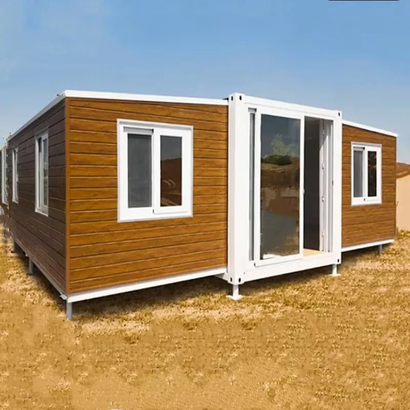 Expandable House 20FT/30FT/40FT Container Kit, Pre-Constructed Shipping Home With Windows and Doors for Camping (WHITE, 20FT)