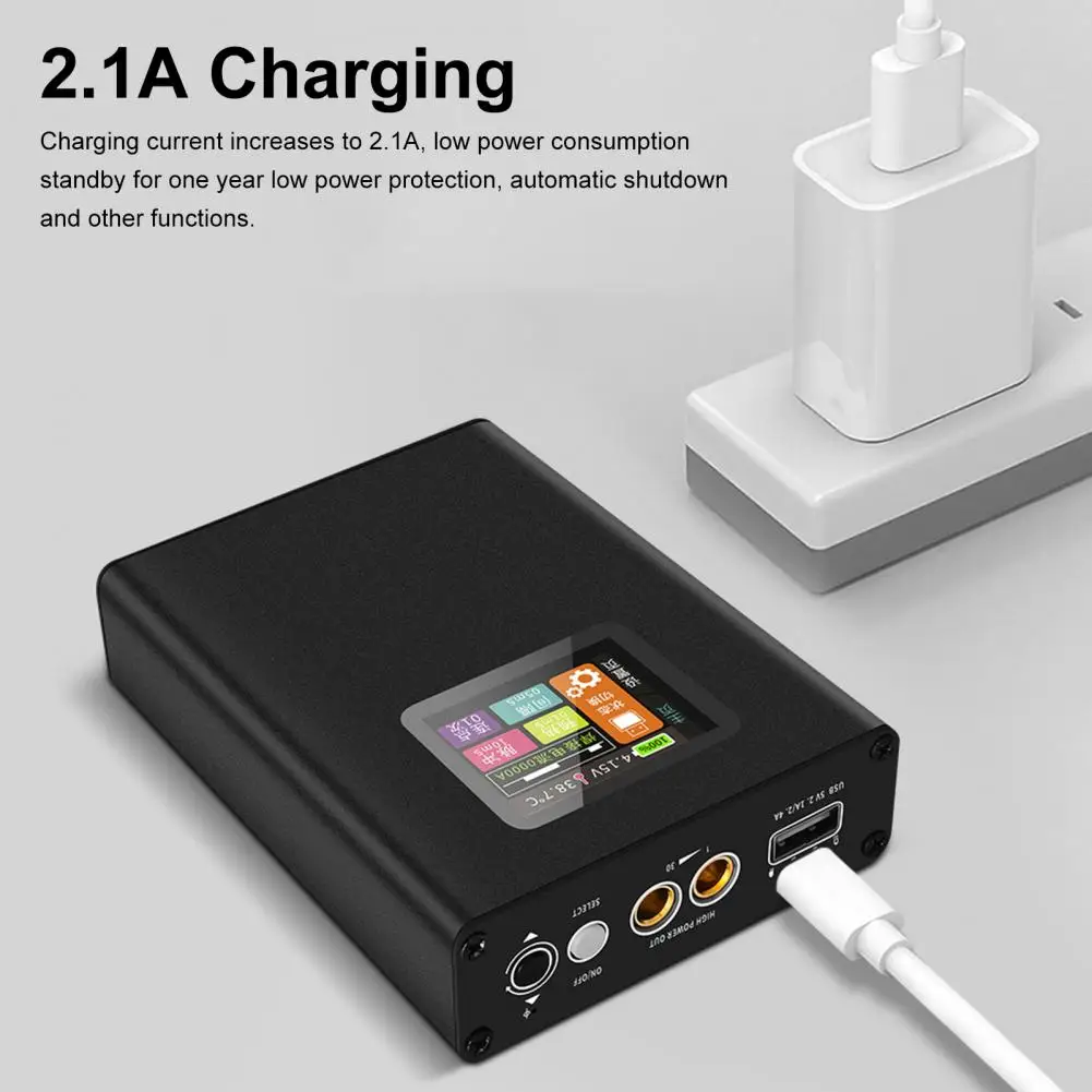 1 Set Convenient LCD Screen Compact Size 30 Gears Adjustable Spot Welding Machine with Type-C Port for Workshop