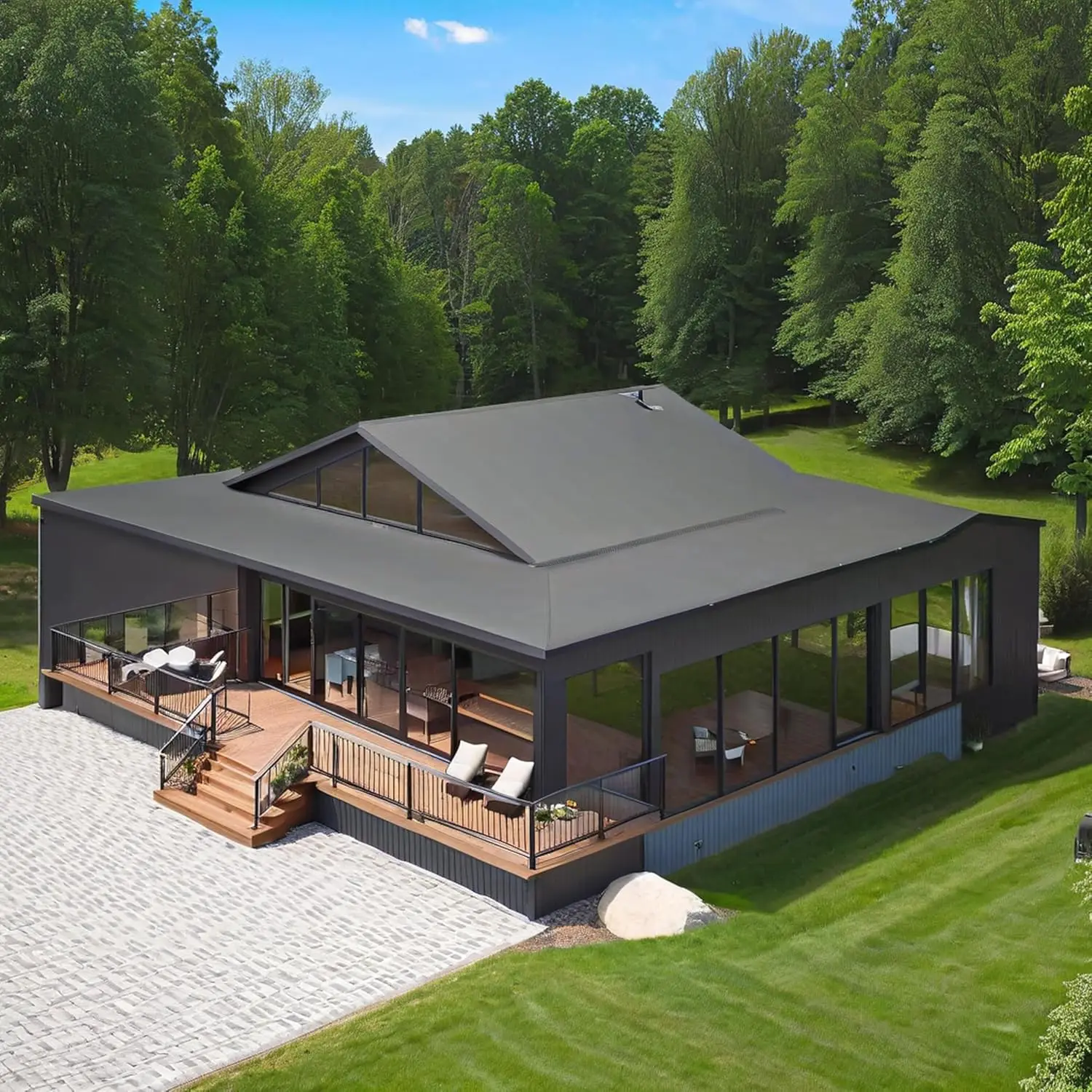 منزل حاوية سريع البناء في الهواء الطلق، تخزين عمل فاخر، حزمة منزل قابلة للطي، منزل صغير، منزل حاوية قابل للتمديد لإسبانيا #1