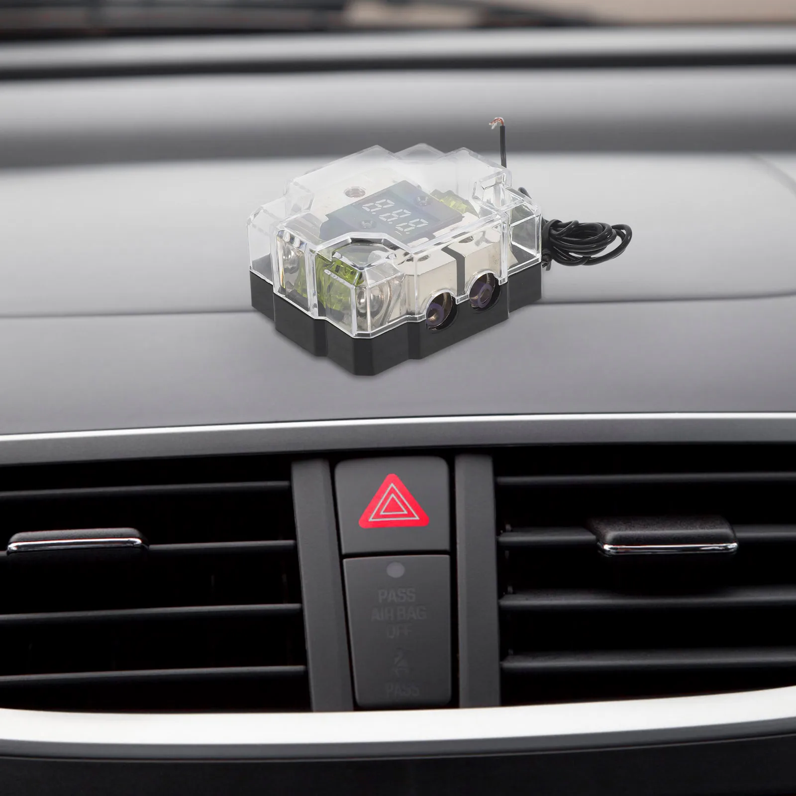 

Gilded Fuse Holder System Protection Plastic Amp Distribution Block for Auto Audio Digital Display Multifunctional Design Car