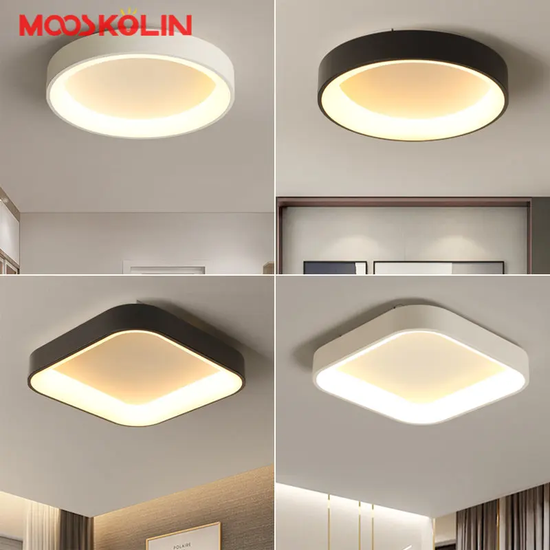 White/Black/Grey Finished Modern led Chandelier for Kitchen Room Bedroom Living Room Home Deco 110V 220V Ceiling Chandelier