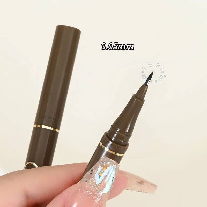 Ultra-fine Liquid Eyeliner Waterproof Lasting Black Brown Sweatproof Quickily Drying Matte Eyeliner Pencil Eyes Makeup Cosmetic