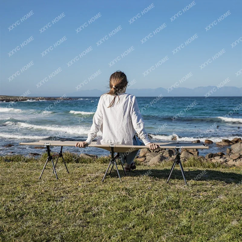 Lit de camping ultraléger portable, lit pliant de voyage en plein air, tente à usage touristique haut et bas, lit de couchage léger pour la randonnée