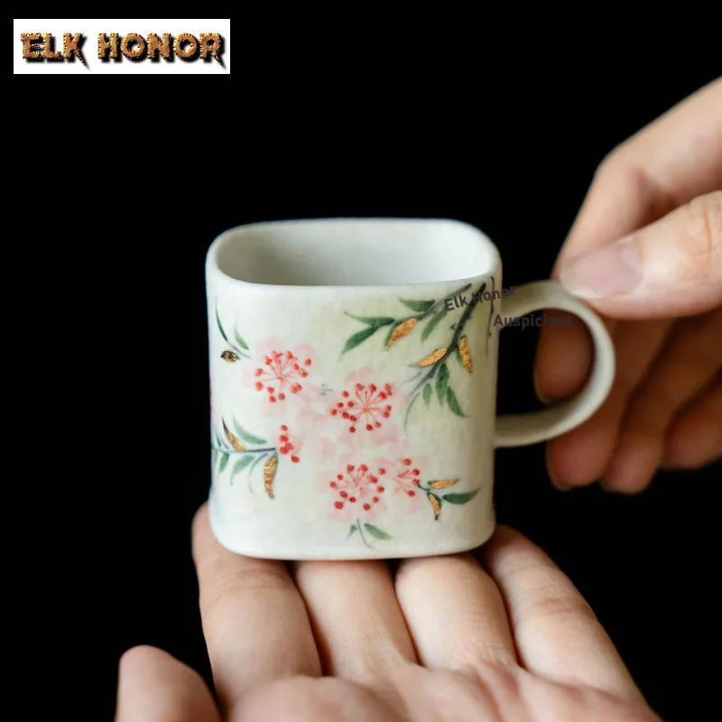 75ml Rock Mineral White Gold Drawing Teacup Traditional Tea Bowl Cup For Tea Tea-tasting Fragrance Cup Jianzhan Master  Teaware