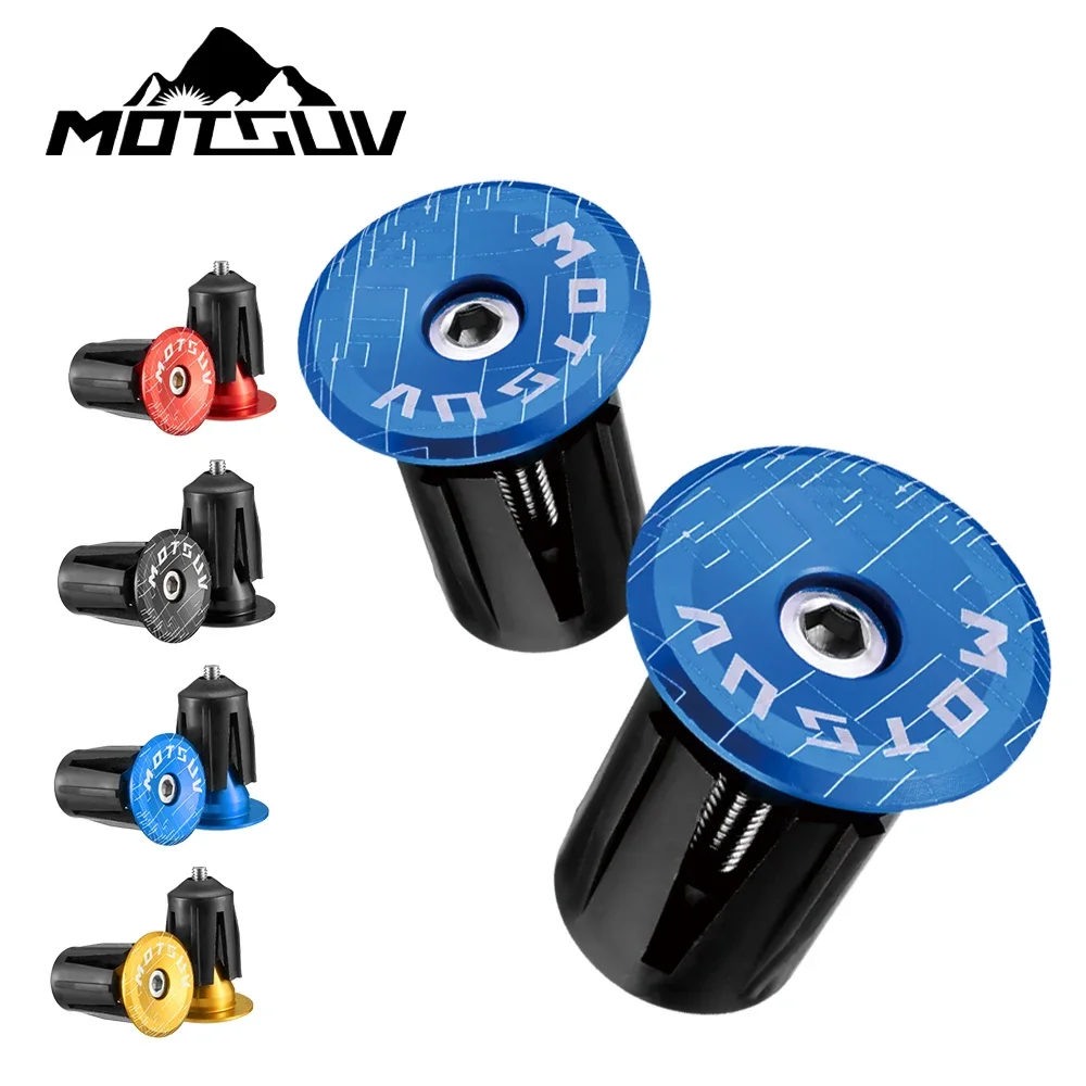 

1 Pair Mountain Road Bike Handlebar End Plugs Aluminum Alloy Handle Bar Cap BMX MTB Grip Cover Bicycle Accessories