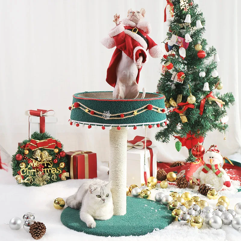 

Creative kitten climbing frame integrated cat jumping platform multi-functional cat scratching column