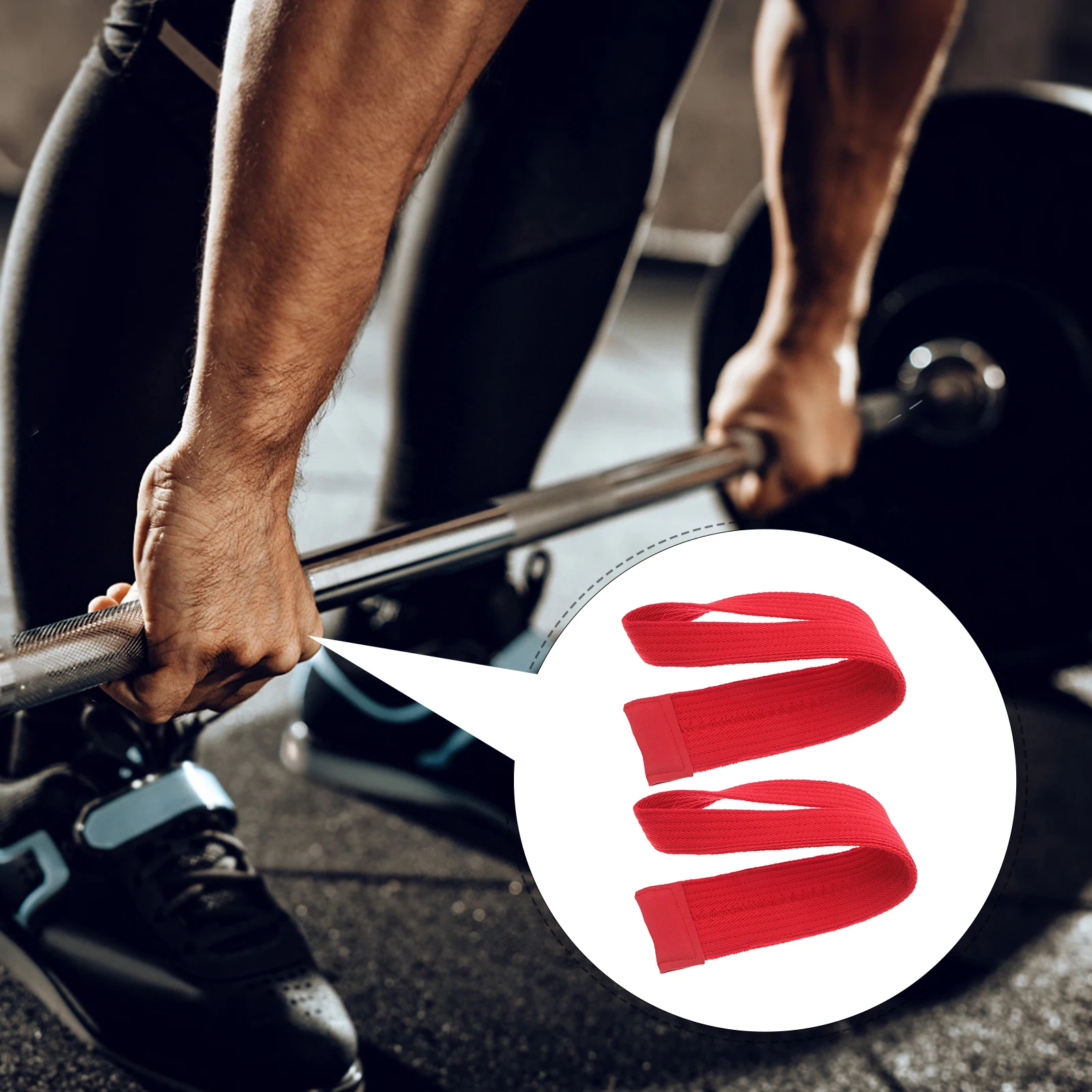

for Weight Lifting Wrist Wrap Gym Fitness Deadlift Training Workout Support Anti Slip Durability Enhancement