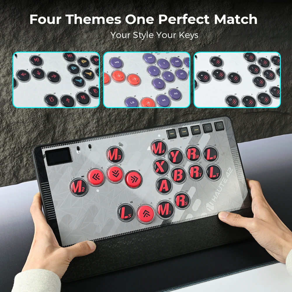 Haute42 24MM Hitbox Button Caps PBT Dye-Sublimation Printing Cross