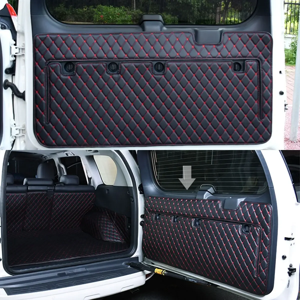 For Toyota Land Cruiser Prado 150 2010-2018 Cargo Rear Trunk Tailgate Tail Gate Door Mat Cover Floor Carpet Mud Pad Kick Tray