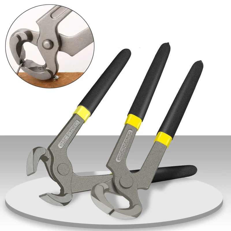 Pinza per carpentiere da 6/8 pollici Pinza per noce Pinza per piastrelle a estremità piatta Pinza per tirare le unghie manuale Bocca piatta Sollevamento delle unghie Strumenti per risparmiare manodopera