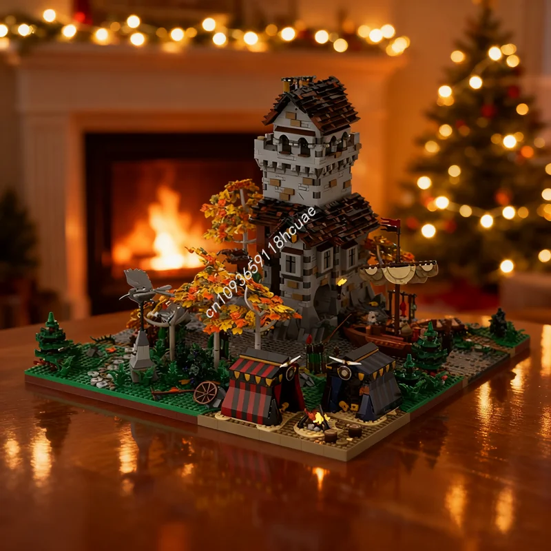 

5638 шт. MOC средневековое город Ravensdale Raven S Castleed модель строительные блоки сборка Рождественский подарок DIY игрушки творческая идея для детей