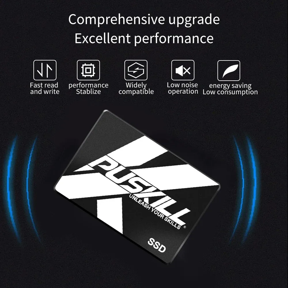 PUSKILL Solid State Drive SATA3 Hard Disk 120GB 128GB 240GB 256GB 512GB 1TB SSD for Desktop Laptop