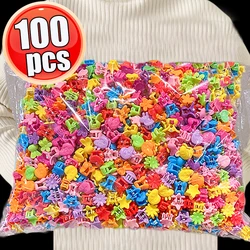 20-100Pcs Colorful Mini Hair Claws Girls Cute Flower Star Heart Mickey Hair Clips Hair Accessories for Kids Cartoons Headwear