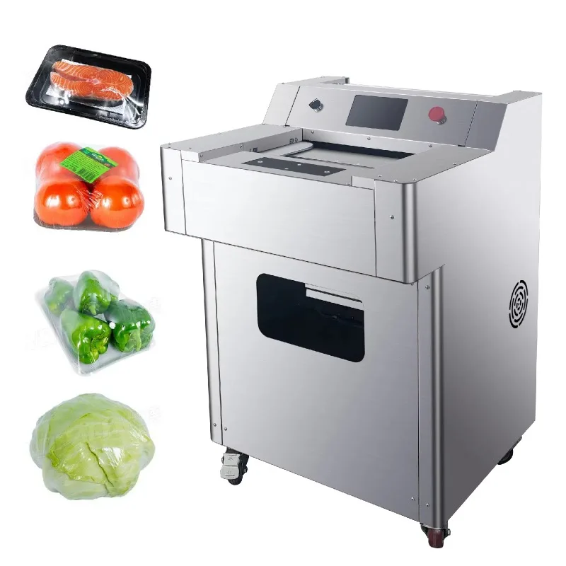 Customized Cling Film Wrapping Packaging Machine PVC Cling Film Vegetable Food Wrapper Machine for Supermarket