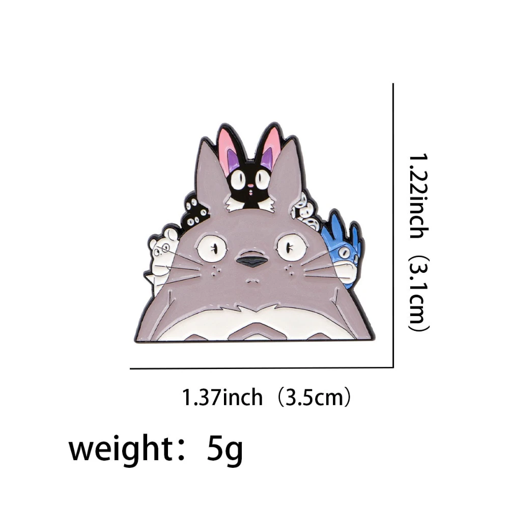 شخصيات أنيمي المينا دبابيس العالمي الكرتون سبيكة شارات العصرية تنوعا الملابس على ظهره وشاح الملحقات بروش