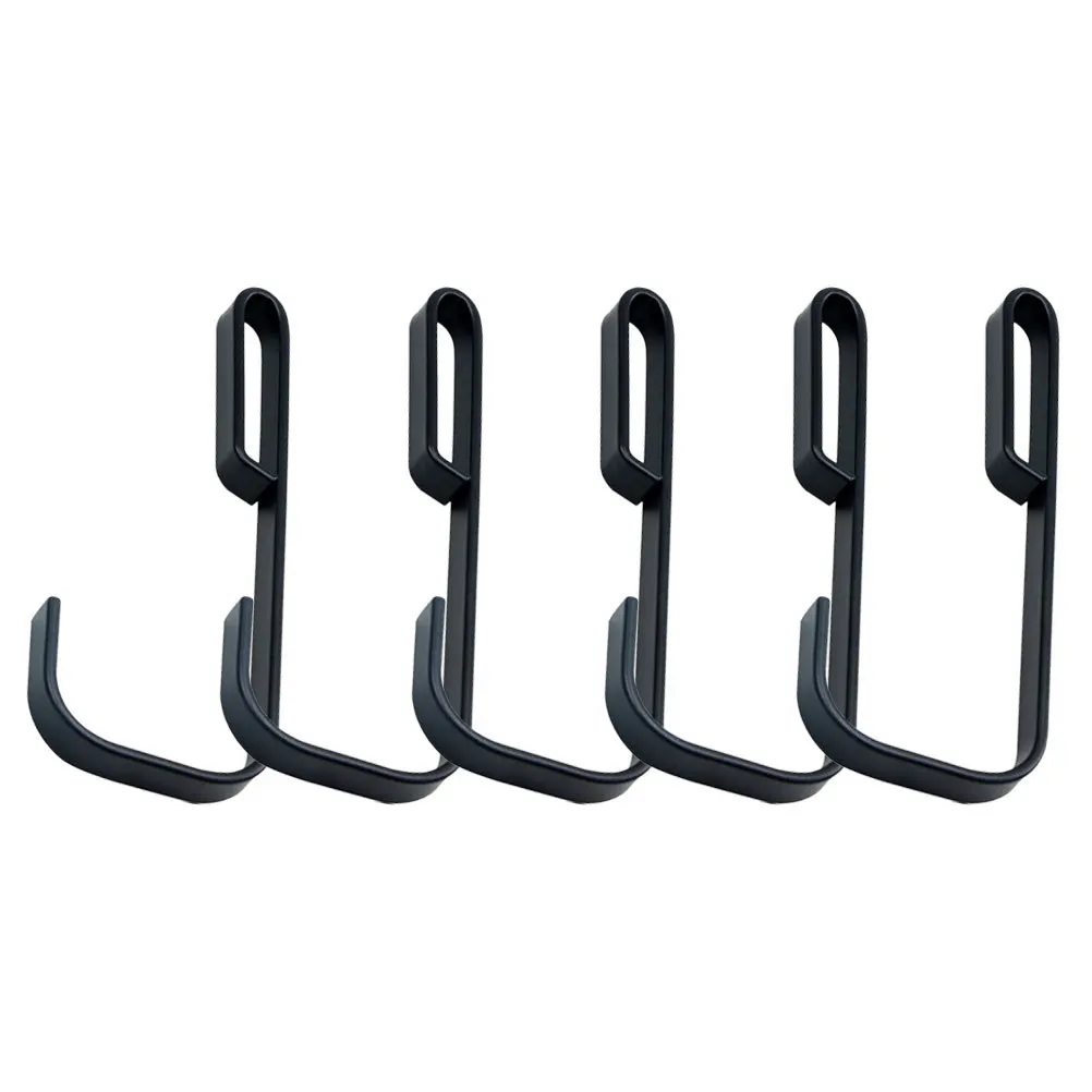 5Pcs Tree Stand Hooks Heavy Duty Black Metal Multi Hook Hunting Equipment Hangers Outdoor Use Tree Stand Hooks