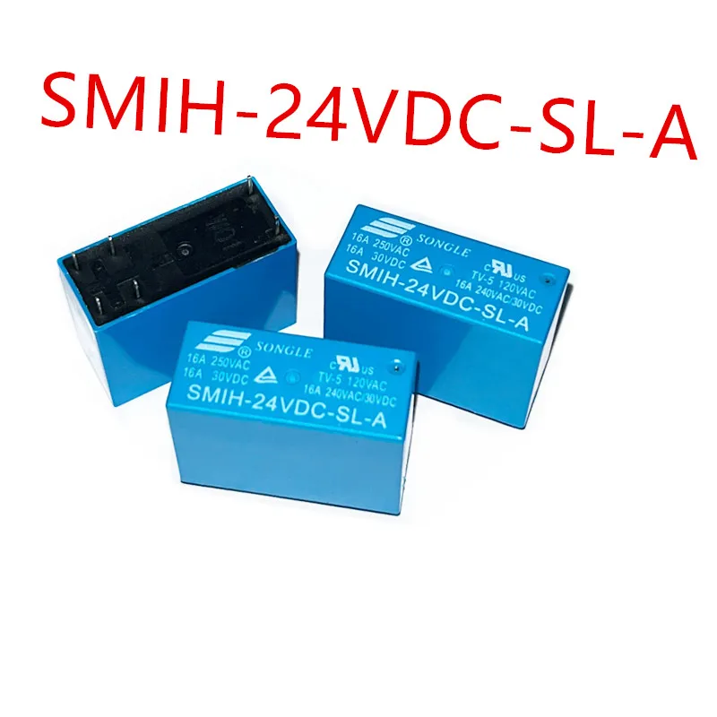 10 Stück SMIH-05VDC-SL-A, SMIH-12VDC-SL-A, SMIH-24VDC-SL-A DIP-6 16A Neues Leistungsrelais SMIH-05V/12V/24VDC-SL-A